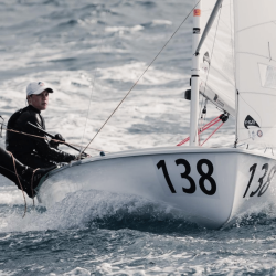 Imogen Wade helps test P&B 420 Class sails