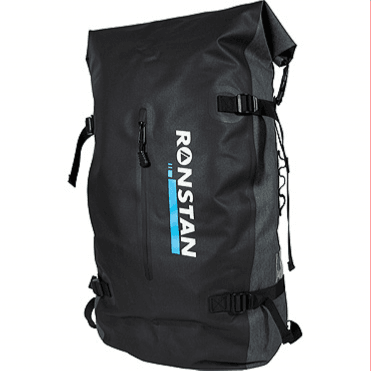 55L Dry Roll-Top Backpack - Black & Grey