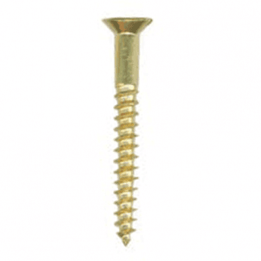 Brass Countersunk Woodscrews No8 x 3/4 inch (Pack of 10)*