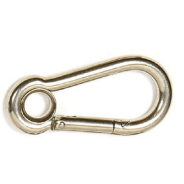 Carbine Hook 80mm Overall Length with Eye