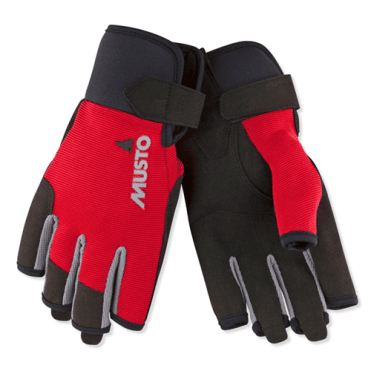 Essential Sailing Short Finger Glove True Red