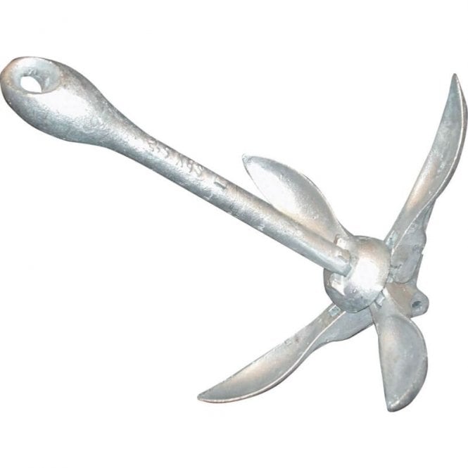 Folding Grapnel Anchor - Galvanised 8kg