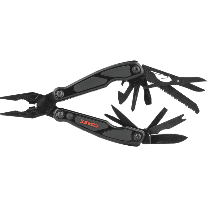Full Size LED Pliers/ Multi Tool With 1 LED & Pouch - Black