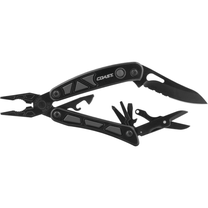 Full Size LED Pliers/ Multi Tool With 2 LED & Pouch - Black