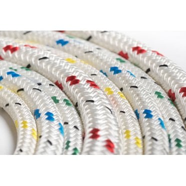 Kingbraid White Blue Fleck 8mm