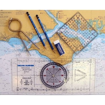 Navigation Pack-Plotter/7" Dividers/Protractor/Eraser/2x2B Pencils
