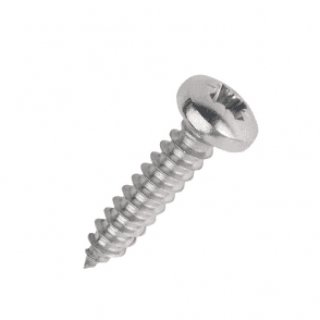 Apex No8 Pan Head Stainless Self-Taping Screws x 1 1/2 inch (38mm) (Pack of 5)