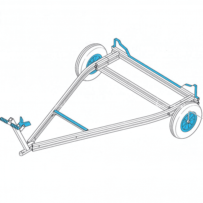 RS Tera Aluminium Launching Trolley