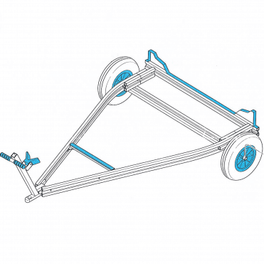 RS Tera Aluminium Launching Trolley