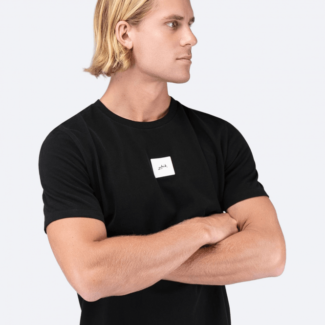 Square Print Cotton Tee - Mens