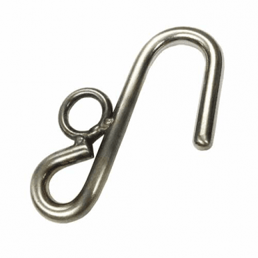 Stainless Steel S Hook With Welded Ring