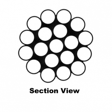 Stainless Steel Wire, 4mm, 1 x 19