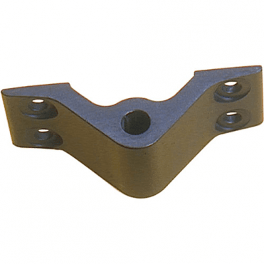 Top Transom Gudgeon 8mm, 4 Hole