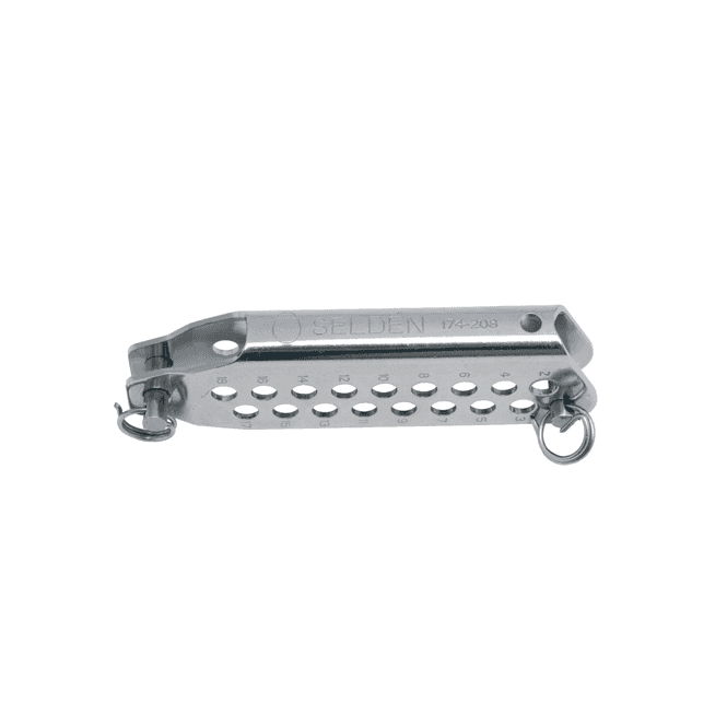 Vernier Adjuster With Numbered Holes
